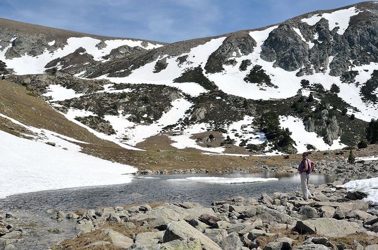 Ici la neige persiste même au printemps