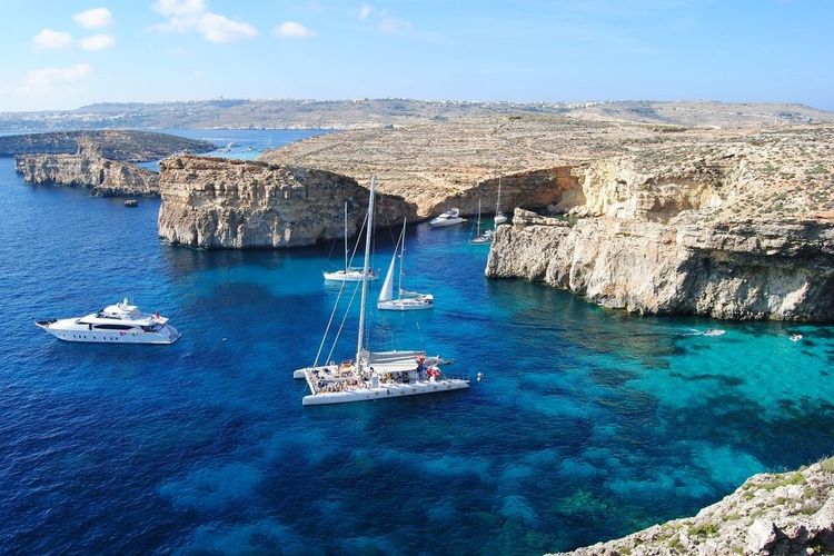 L'île de Comino à Malte.