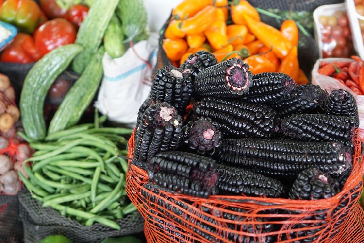 Les légumes du marché central du Pérou