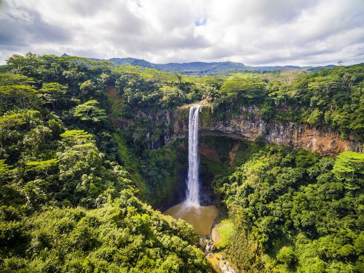 La cascade de Chamarel à l'île Maurice