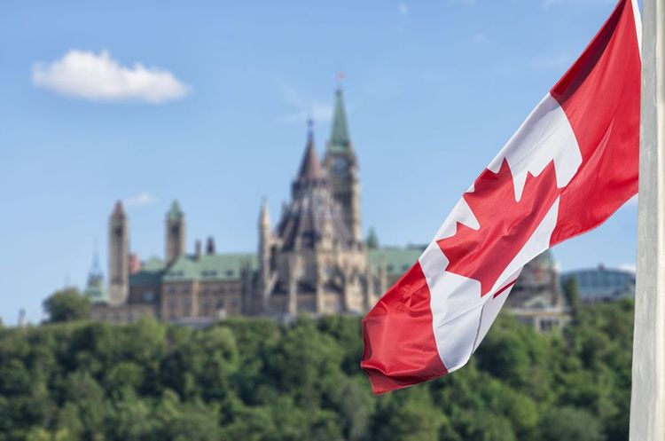 Parliament Hill in Ottawa, das Wahrzeichen Kanadas