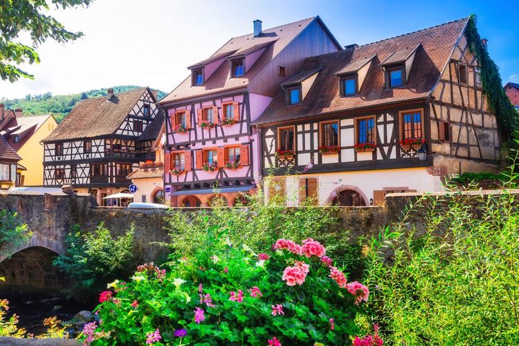 Le village de Kaysersberg, un des plus beaux villages de France, Alsace
