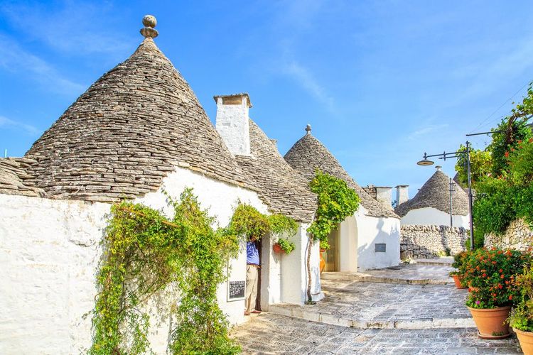Les maisons de Trulli à Alberobello.