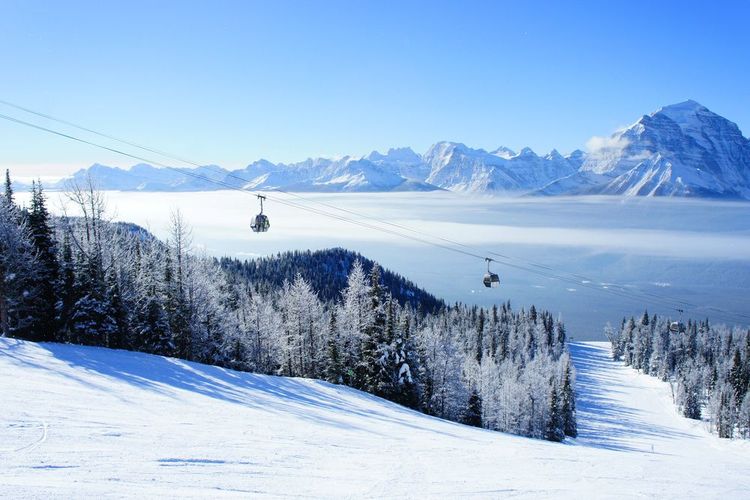 Une piste de ski au Canada 
