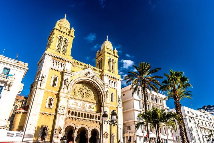 La cathédrale Saint-Vincent-de-Paul à Tunis