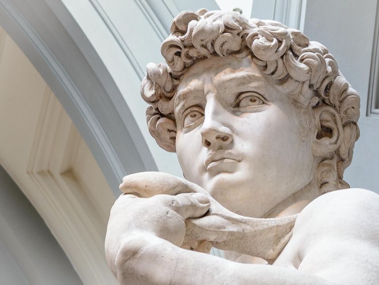 Detail von Michelangelos David