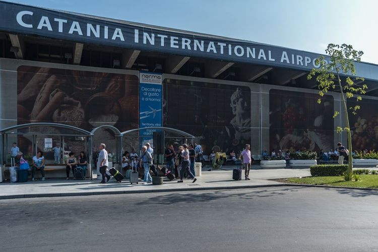 L'aéroport de Catane.