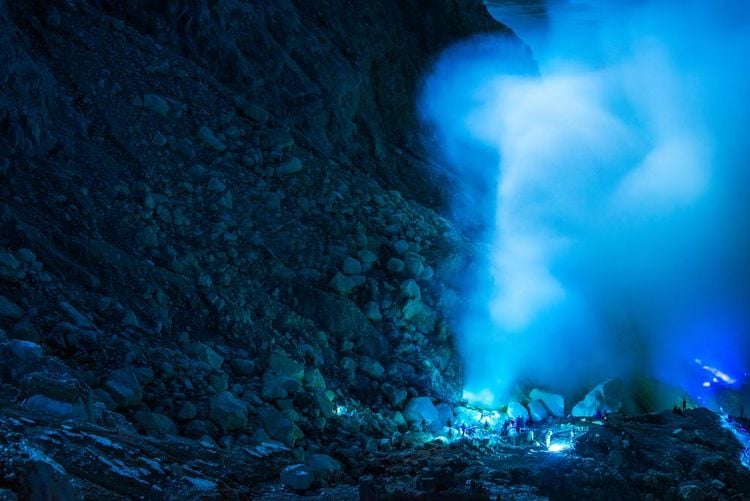 Il vulcano di Kawah Ijen, Giava