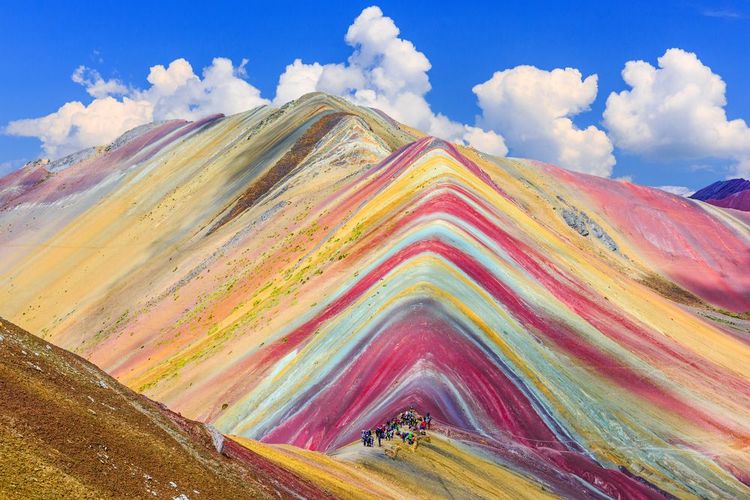 Vinicunca, the Rainbow Mountain and the Red Valley