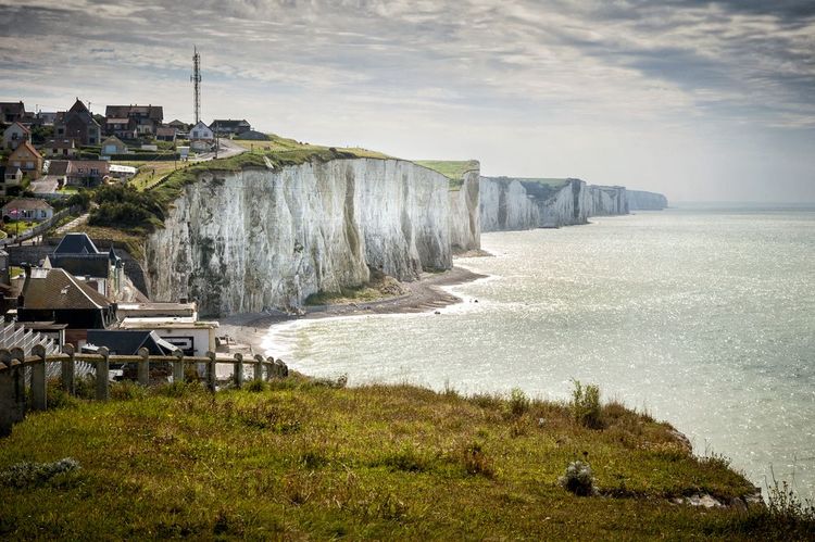 Ault and its cliffs, south of the Baie de Somme