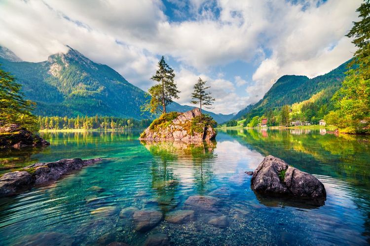 Paysage de montagne estivale