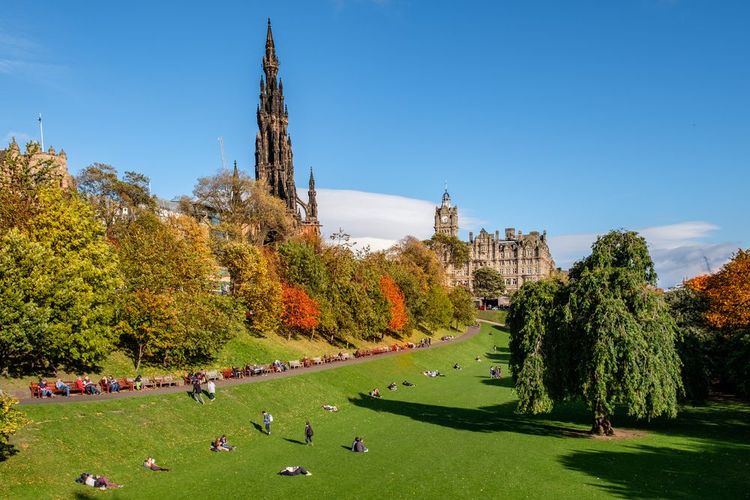 Promenade bucolique aux Princes Street Gardens