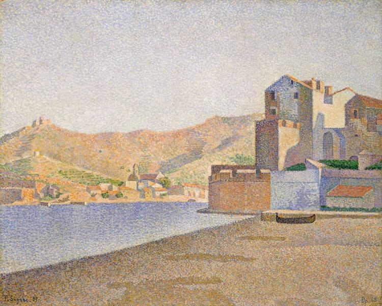 A painting of Collioure by Signac, 1887