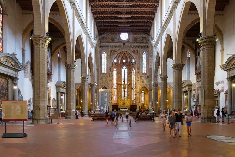 El interior de Santa Croce