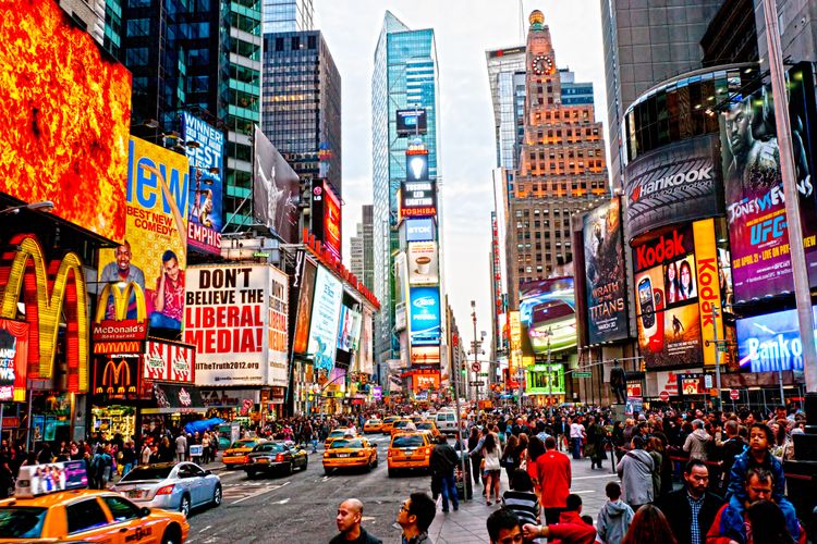 Times Square, New York's hottest spot