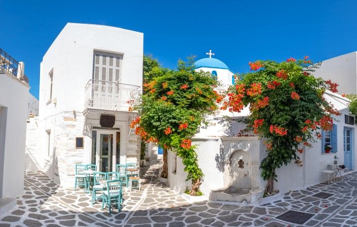 Les ruelles typiques de Parikia