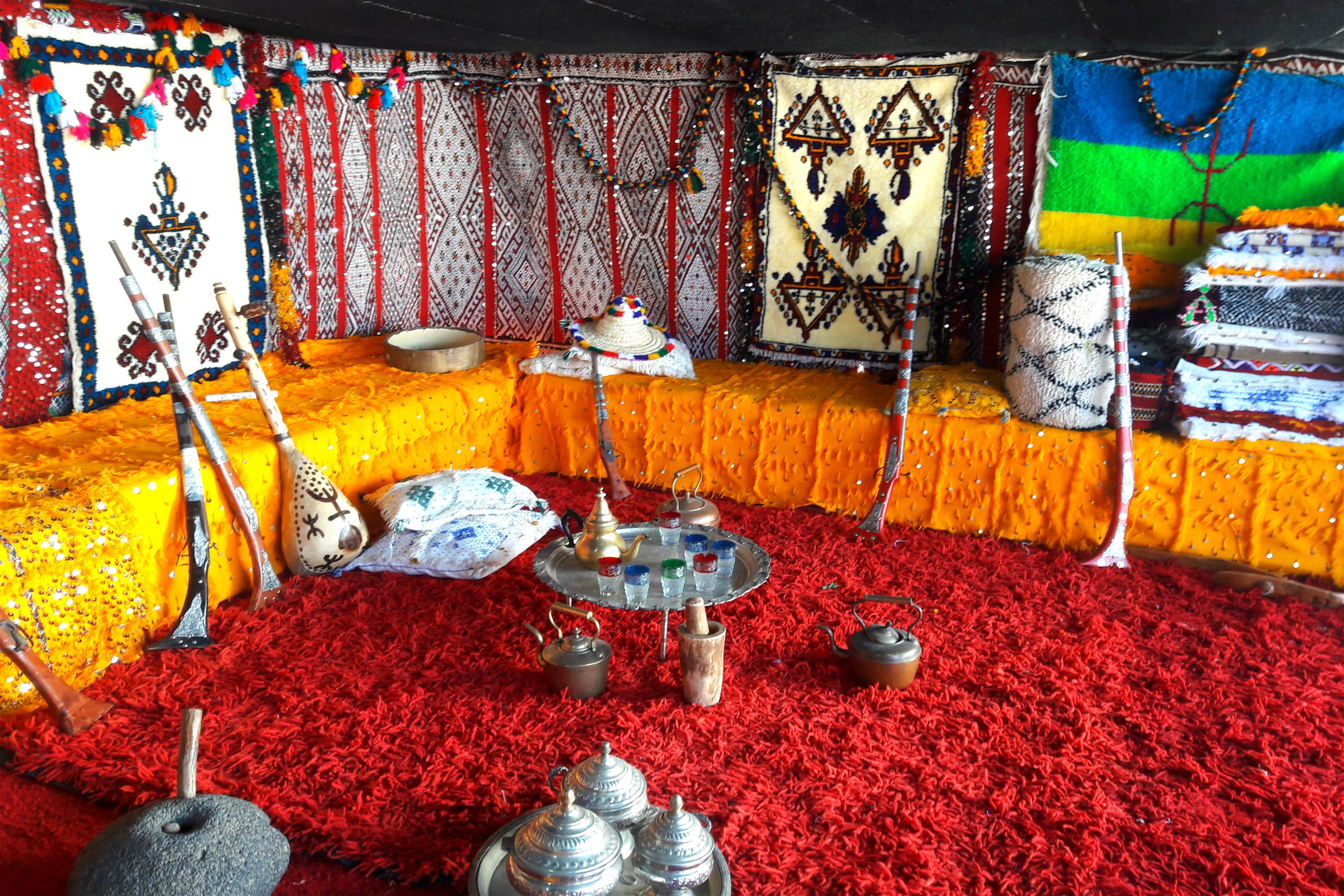 Drapeau de table Berbère Amazigh, petit drapeau - maison-des