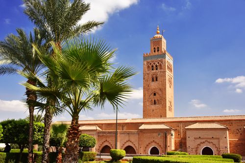 La Koutoubia, splendente di giorno e di notte