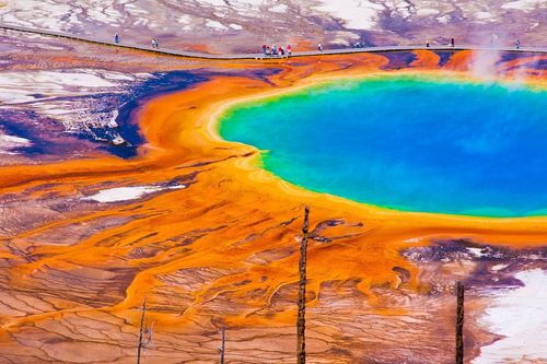 D'où vient la couleur arc-en-ciel du Grand Prismatic Spring de Yellowstone ?