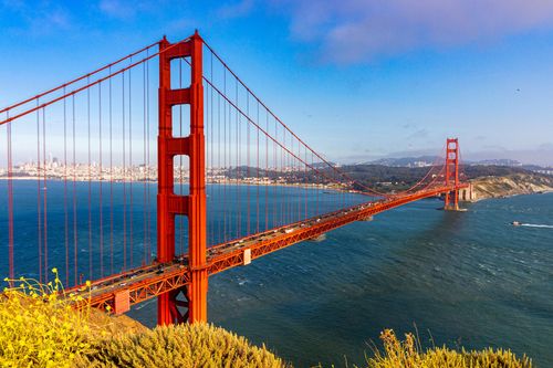 Il Golden Gate Bridge, punto di riferimento di San Francisco