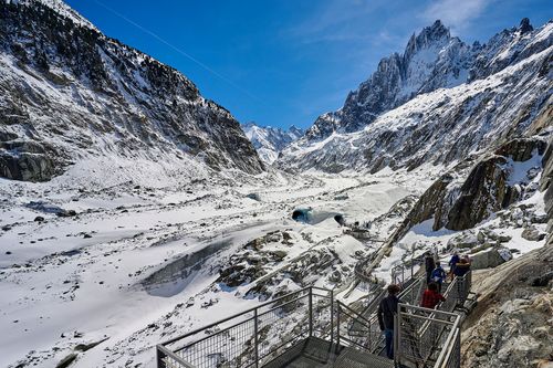 L'incredibile mare di ghiaccio a Chamonix