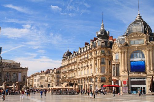 Passeggiata in Place de la Comédie a Monpellier