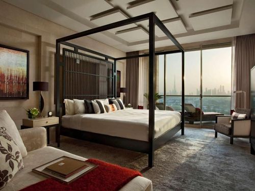 A room at the Raffles Dubai