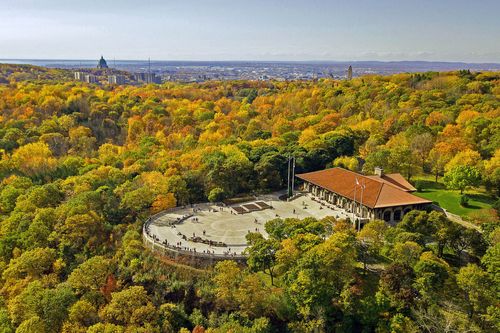 Vista panoramica di Montreal dal Mount Royal