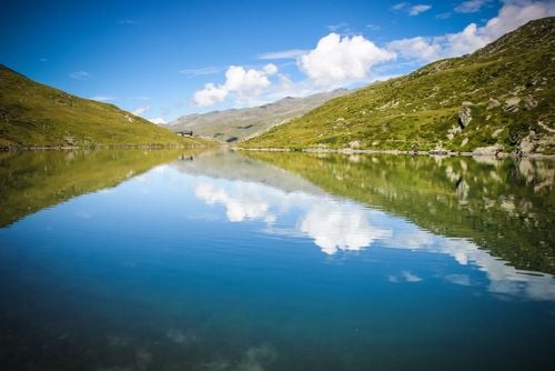 Swimming and relaxing in Les Menuires