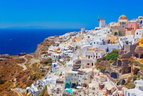 Oia, il tramonto delle stelle di Santorini