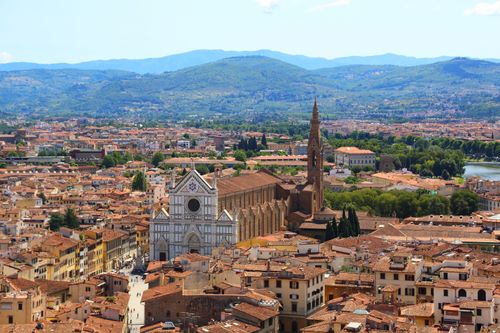 La Basilique Santa Croce et le coeur de Florence