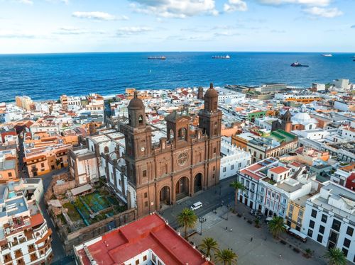 Las Palmas: die Hauptstadt des Kontinents (in Miniaturformat).