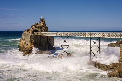 La roccia della Vergine a Biarritz