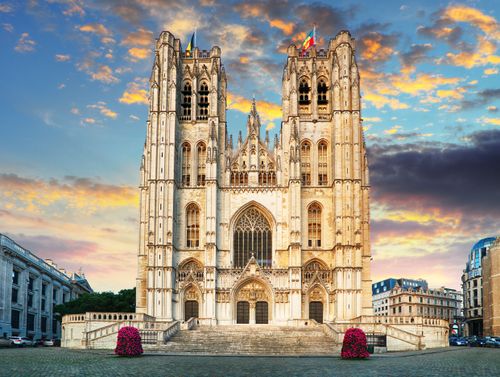 Visit the majestic Saints Michel and Gudule cathedral in Brussels