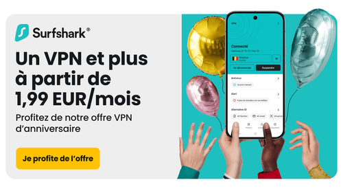 Surfshark fête ses 7 ans : voyagez sereinement pour moins de 2€ par mois !
