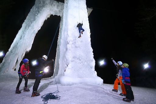 An icy climb up the Ice Tower